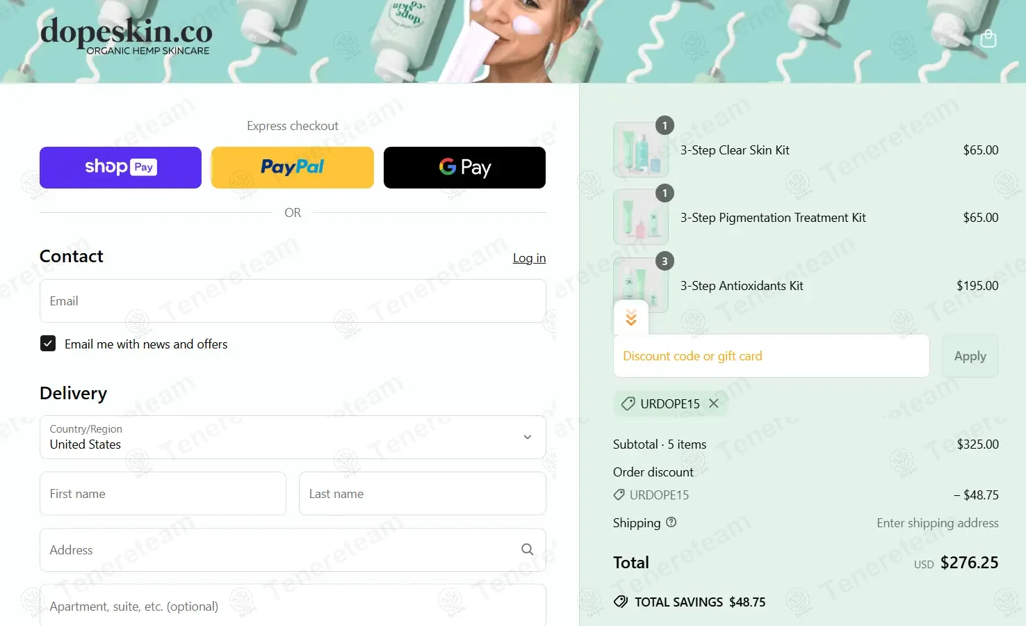 Dope Skin Co coupon code: 15% off with URDOPE15. Tested and valid as 1 year ago.