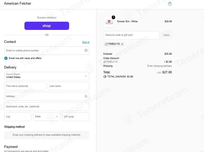 American Fetcher coupon code: 10% off with FAMILY10. Tested and valid as 1 week ago.