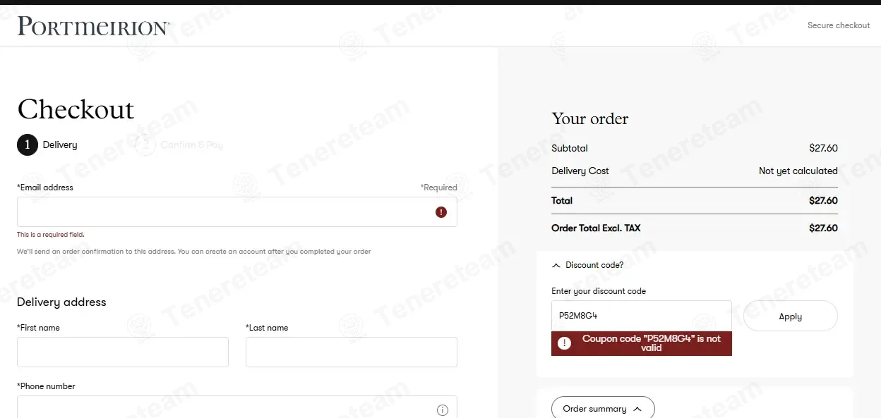 Portmeirion coupon code: 15% off with P52M8G4. Tested and valid as 2 months ago.
