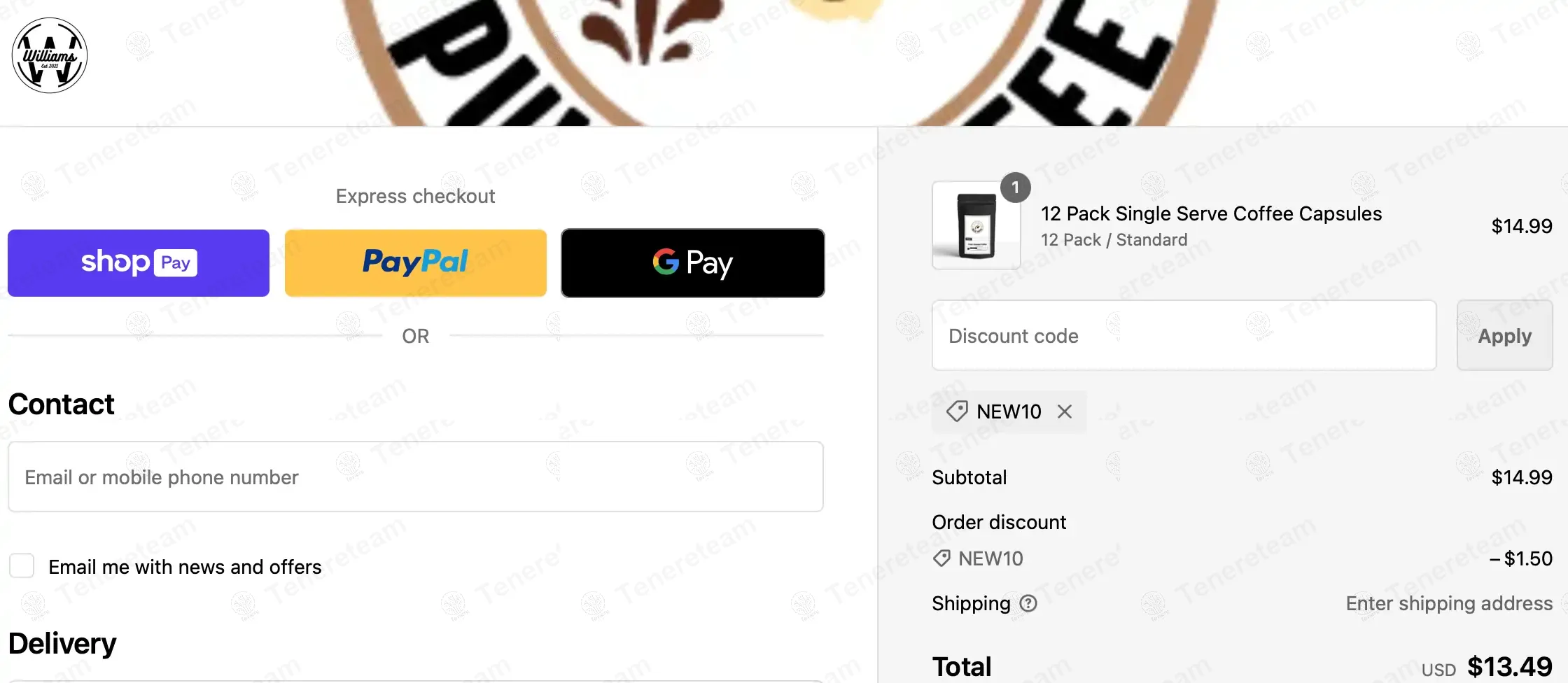 William's EZ-TW coupon code: 10% off with new10. Tested and valid as 1 year ago.