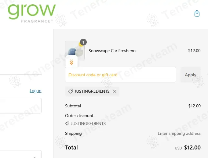 Grow Fragrance coupon code: Sale off with JUSTINGREDIENTS. Tested and valid as 1 year ago.