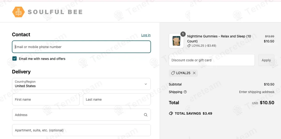 Soulfulbee coupon code verified as working at checkout