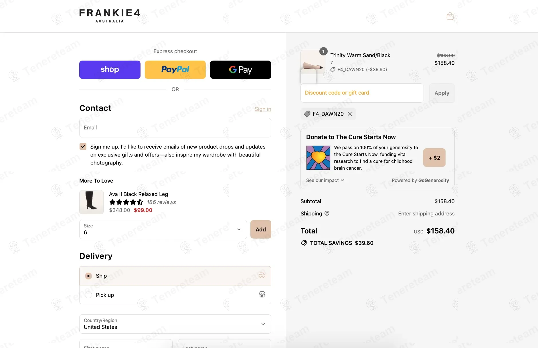 FRANKIE4 US coupon code: 20% off with F4_DAWN20. Tested and valid as 10 months ago.