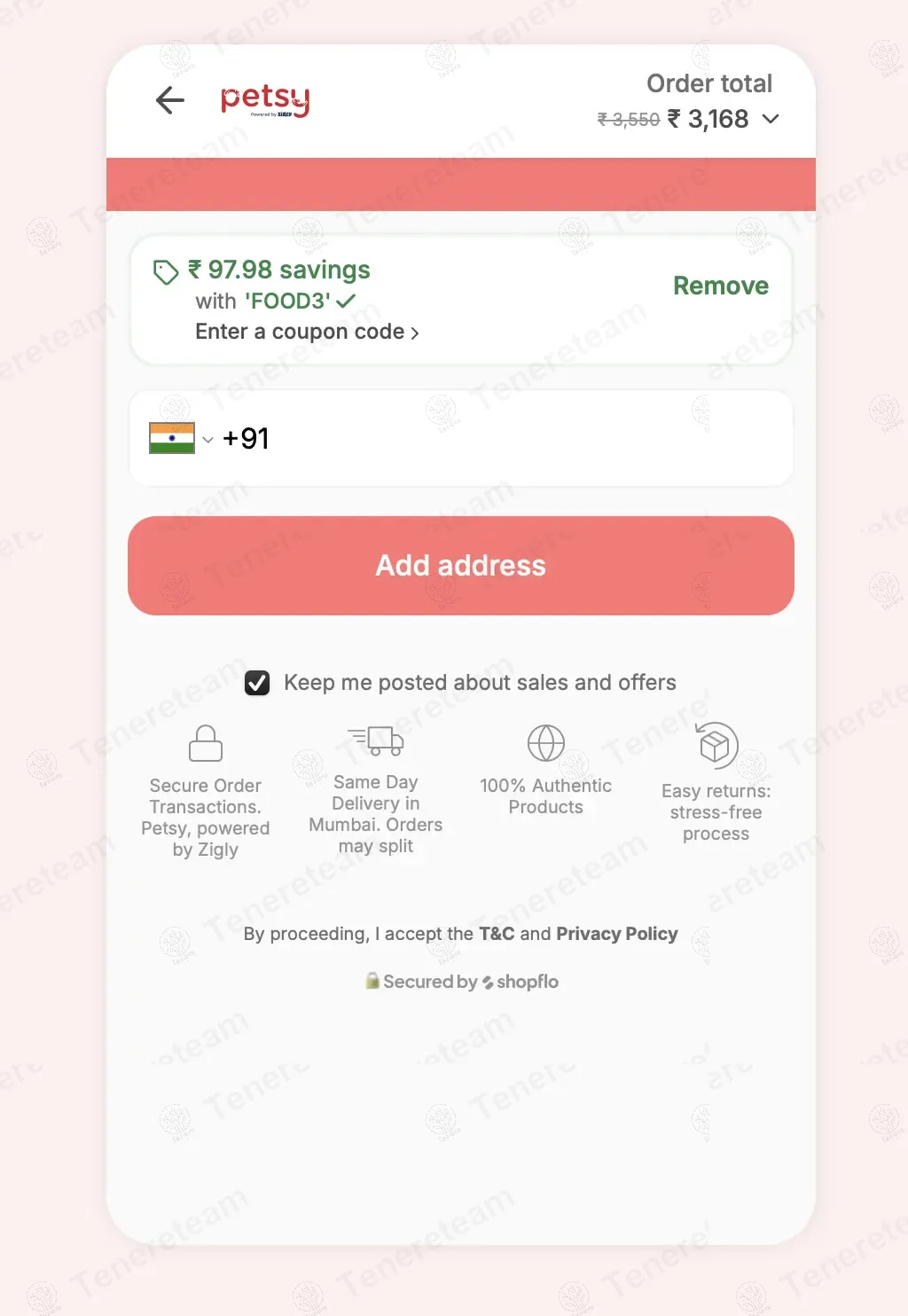 Petsy Online coupon code: 3% off with FOOD3. Tested and valid as 1 year ago.