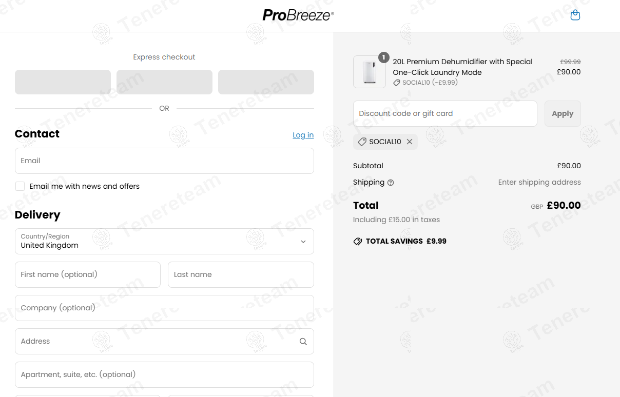 Pro Breeze coupon code: 10% off with SOCIAL10. Tested and valid as 1 year ago.