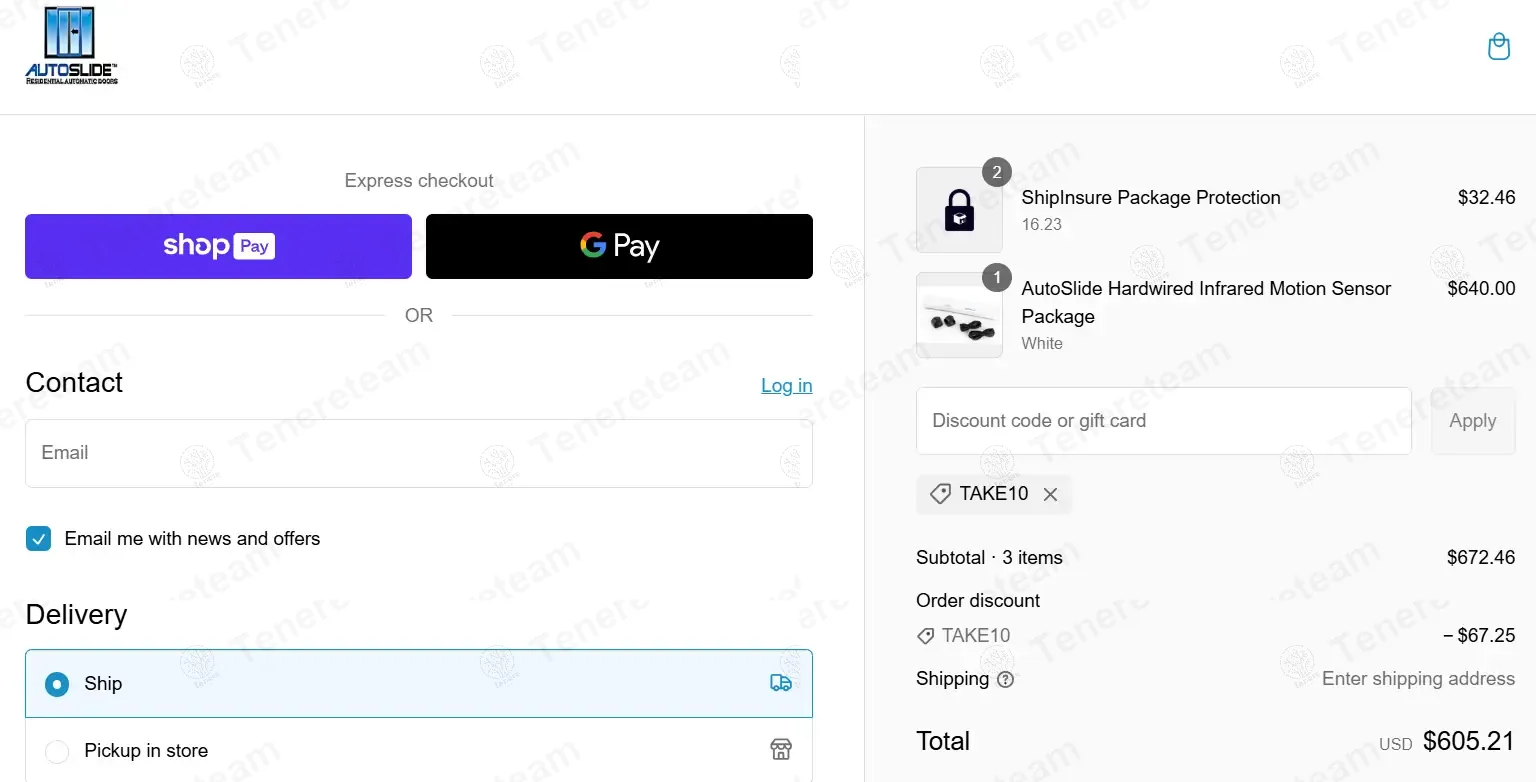 Shop Autoslide coupon code: 10% off with TAKE10. Tested and valid as 9 months ago.