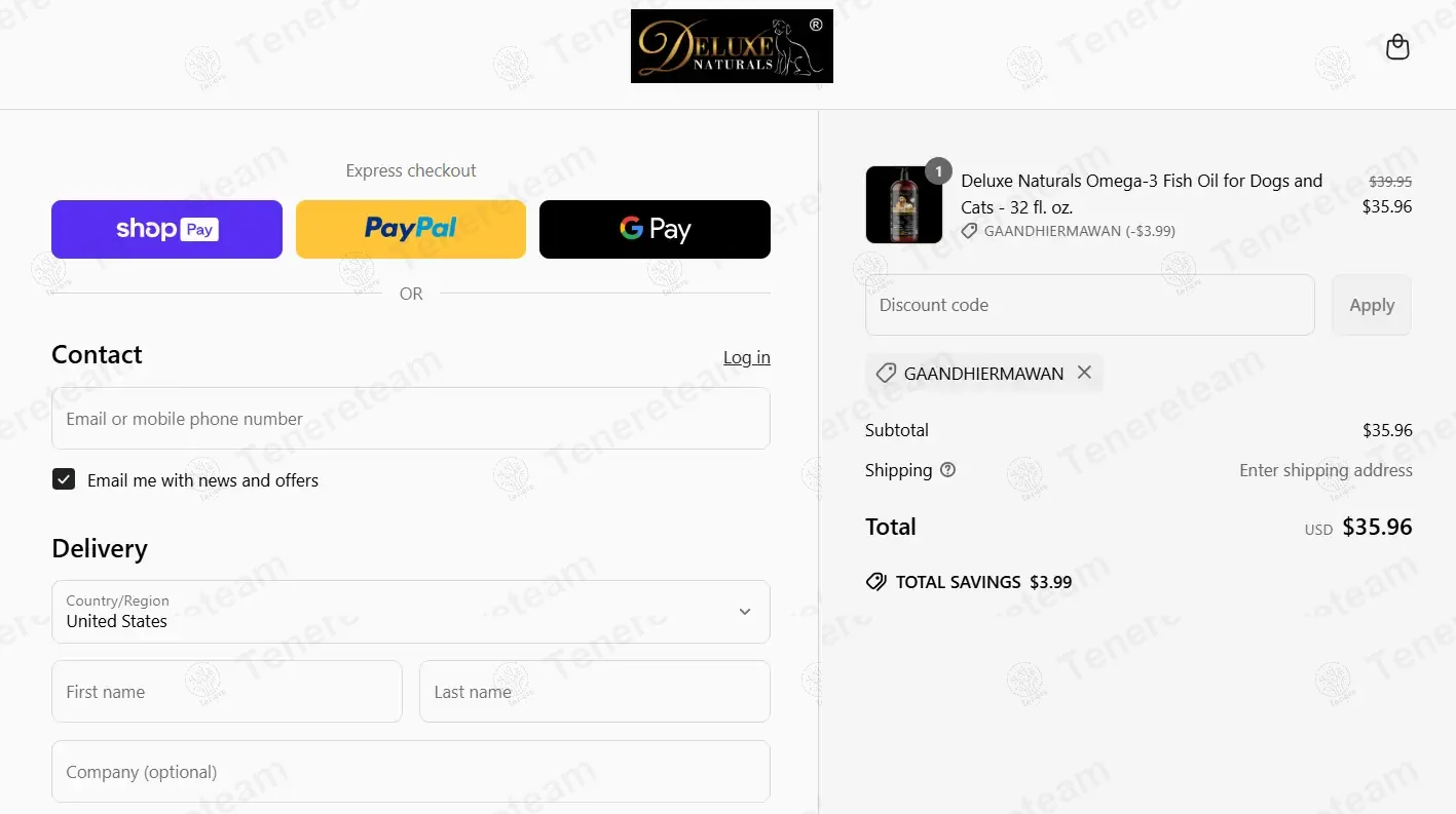 Deluxe Naturals coupon code: 10% off with GAANDHIERMAWAN. Tested and valid as 1 year ago.