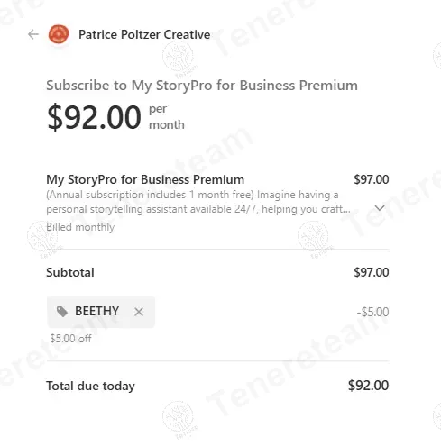 Mystorypro AI coupon code: $5 off with BEETHY. Tested and valid as 1 year ago.