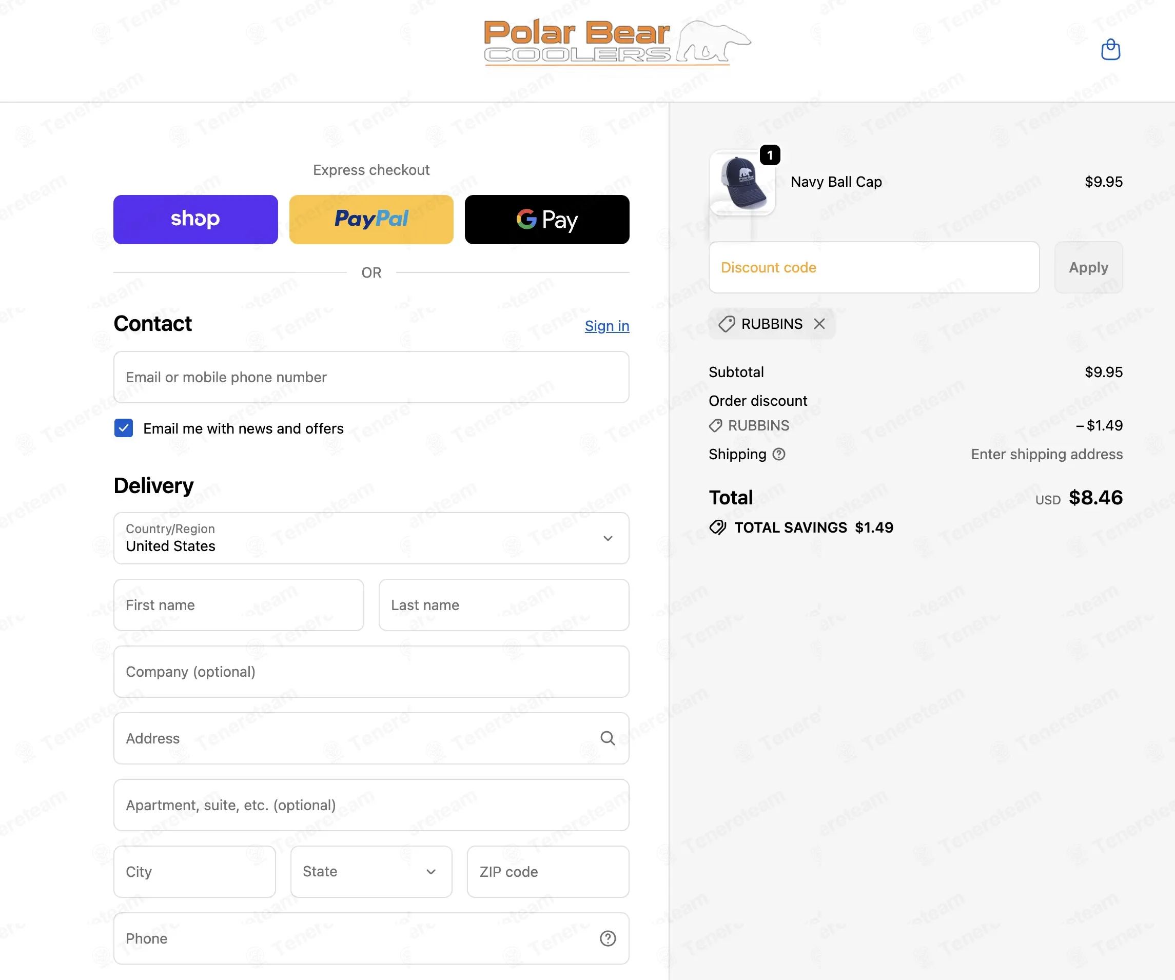 Polar Bear Coolers coupon code: 15% off with RUBBINS. Tested and valid as 1 month ago.