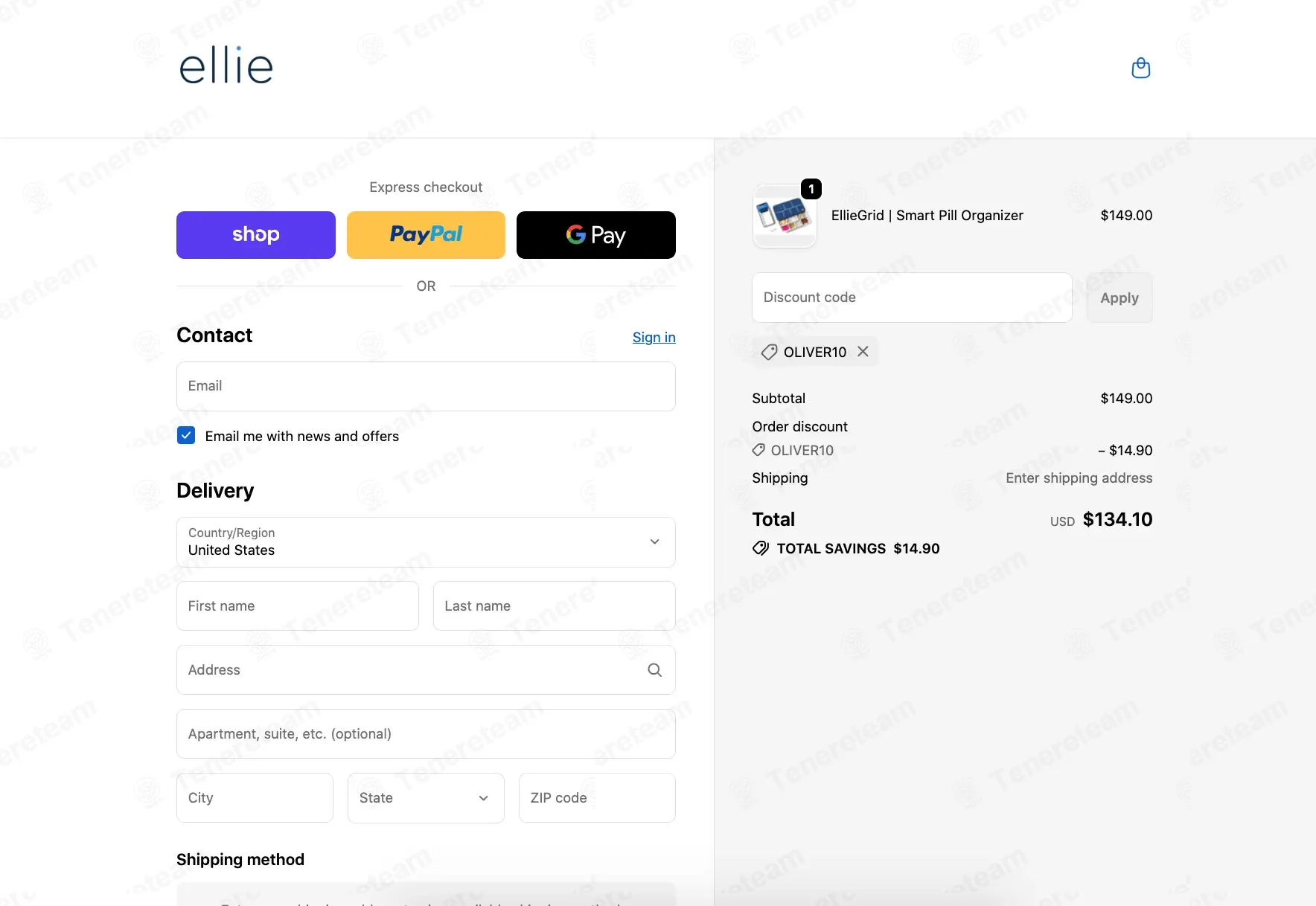 Elliegrid apply coupon code