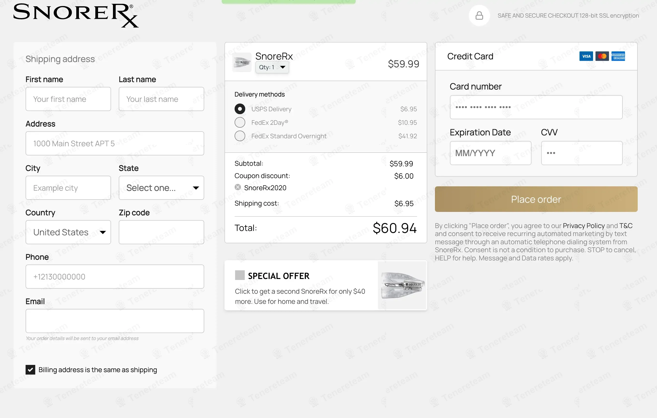 SnoreRx coupon code: 10% off with SnoreRx2020. Tested and valid as 8 months ago.