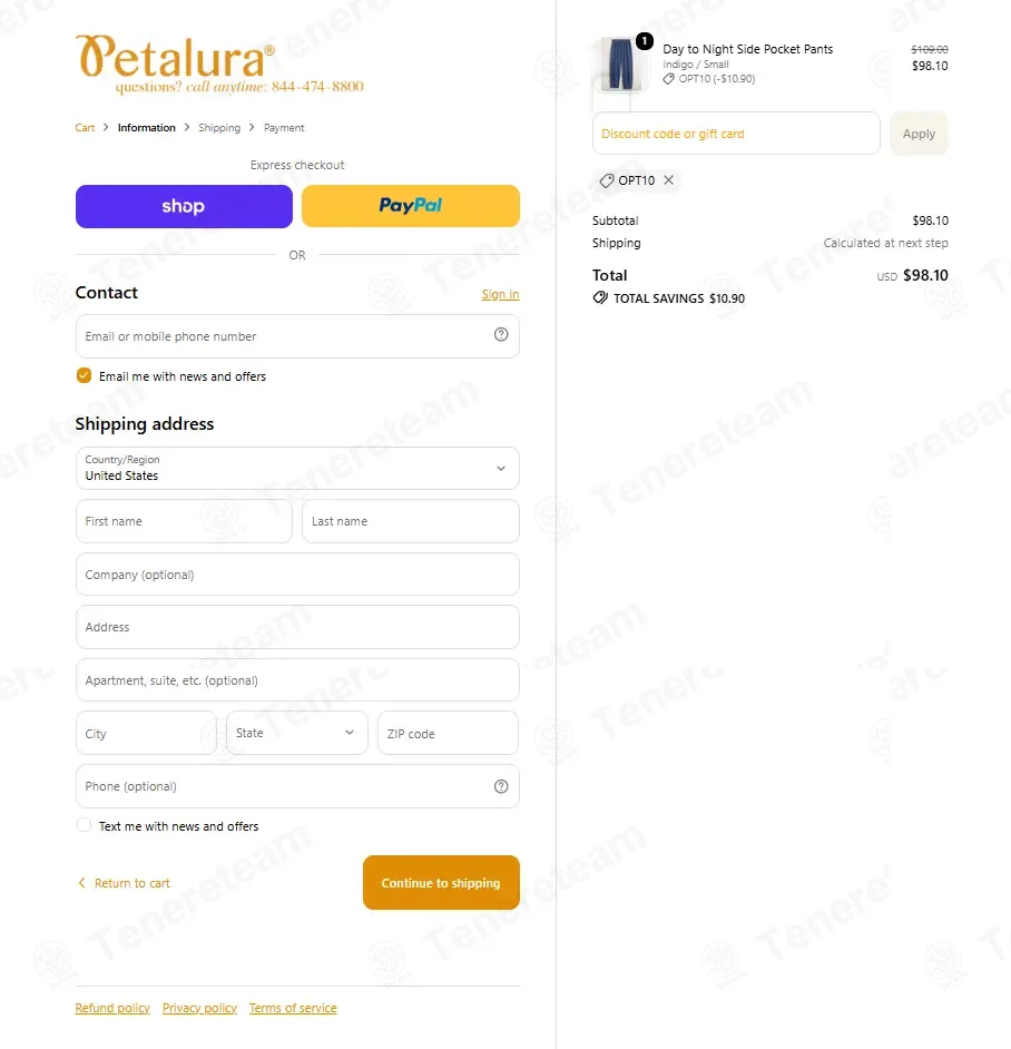 Petalura coupon code: 10% off with OPT10. Tested and valid as 4 weeks ago.