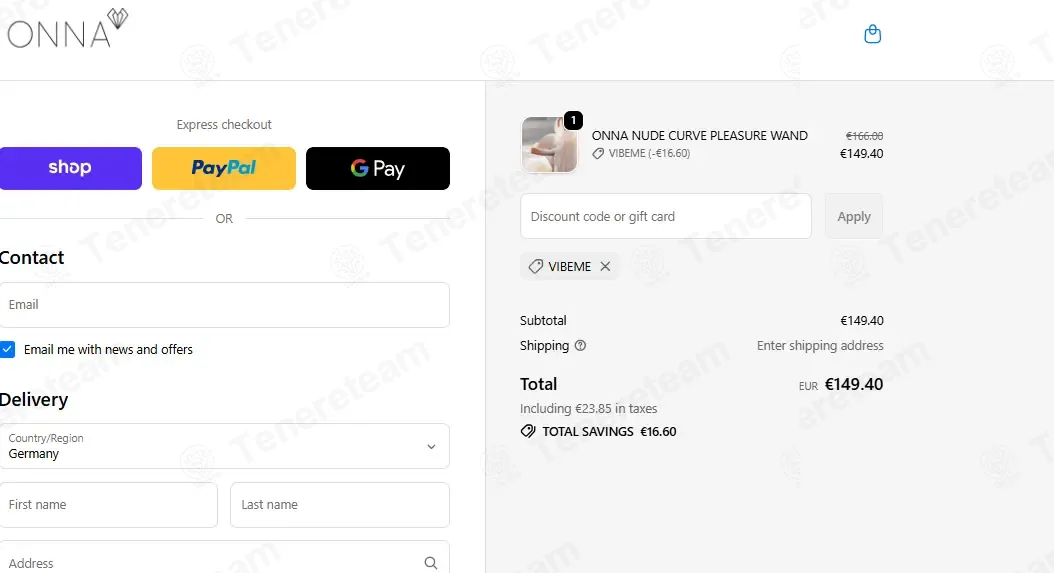 Onna Lifestyle coupon code: 10% off with VIBEME. Tested and valid as 2 weeks ago.