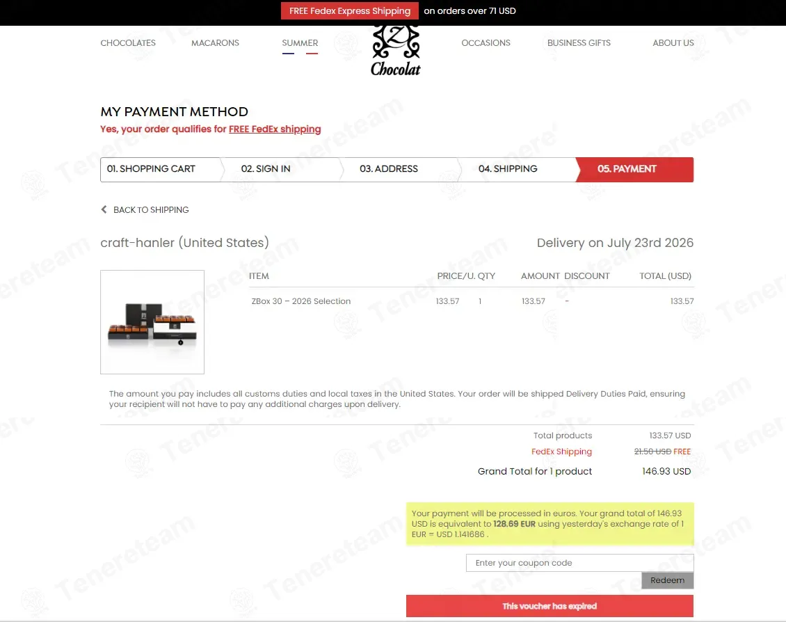 zChocolat coupon code: Sale off with SUMMER24. Tested and valid as 2 minutes ago.