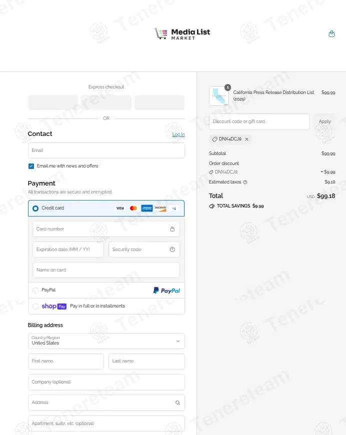 Media List Market coupon code: 10% off with DNX4DCJ8. Tested and valid as 11 months ago.