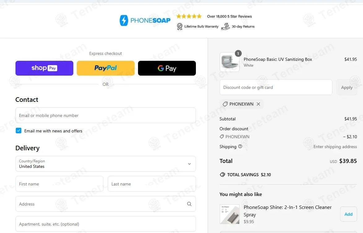 Phonesoap coupon code: 5% off with PHONEXWN. Tested and valid as 1 year ago.
