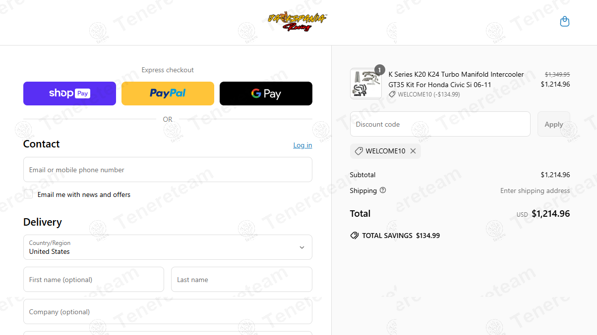 Jack Spania Racing coupon code: 10% off with WELCOME10. Tested and valid as 1 year ago.