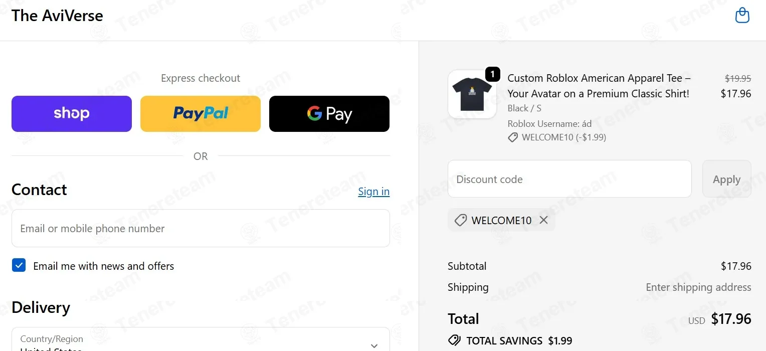 The Avi Verse apply coupon code