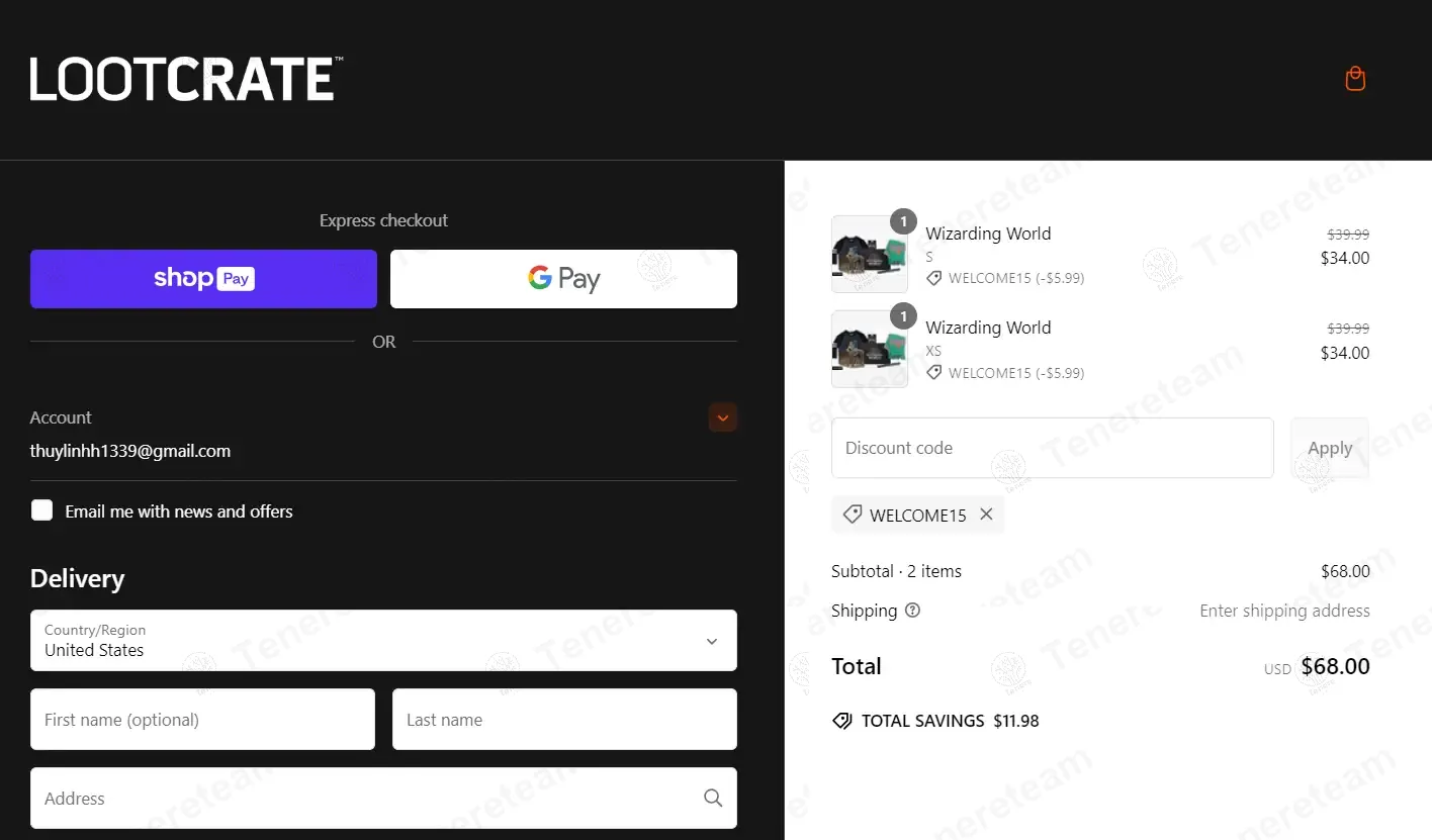 Loot Crate coupon code: 15% off with WELCOME15. Tested and valid as 6 months ago.