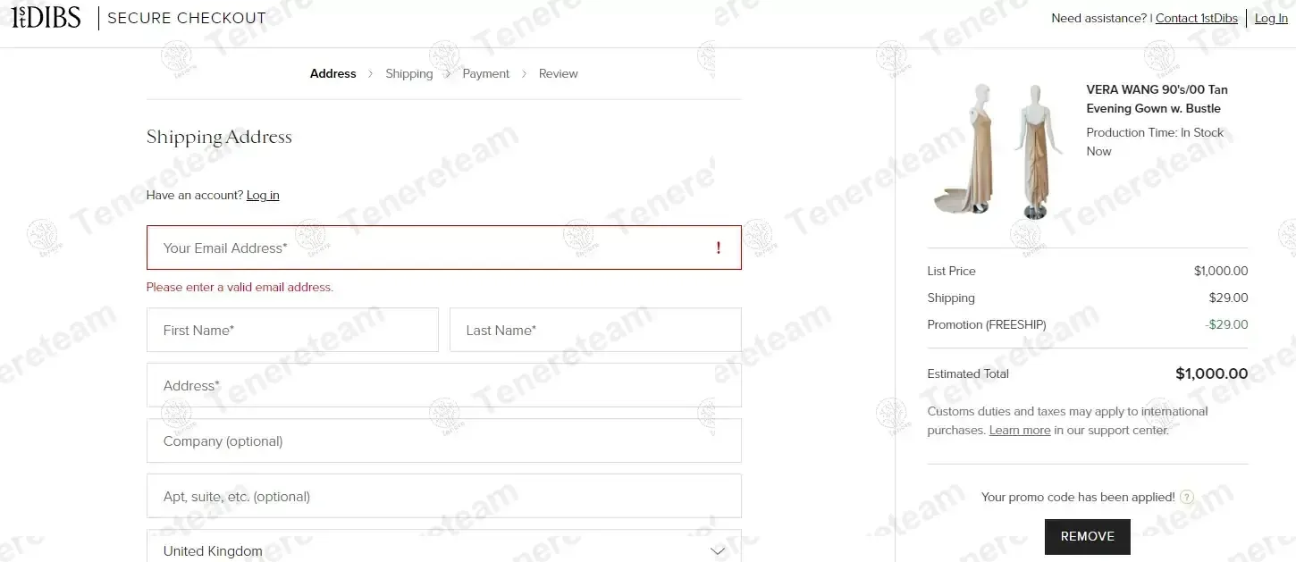 1stdibs coupon code: 100% off with FREESHIP. Tested and valid as 1 month ago.