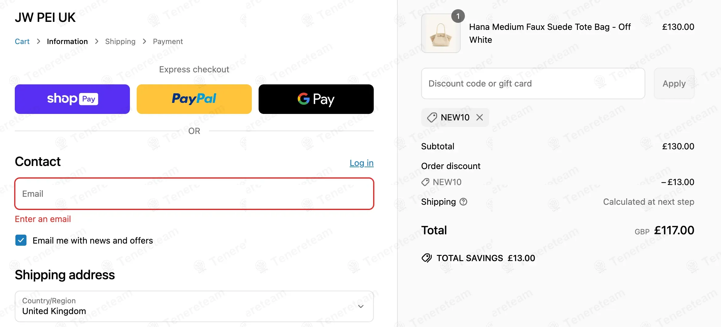 Jw Pei UK coupon code: 10% off with NEW10. Tested and valid as 1 year ago.