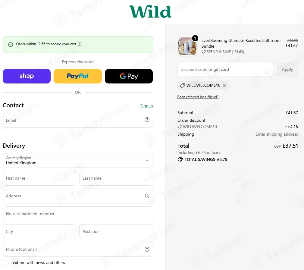 We are Wild coupon code verified as working at checkout