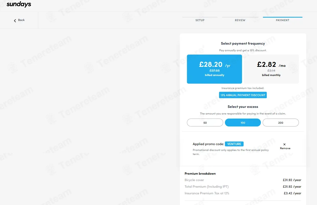 Sundays Insurance UK coupon code: 10% off with VENTURE. Tested and valid as 2 weeks ago.