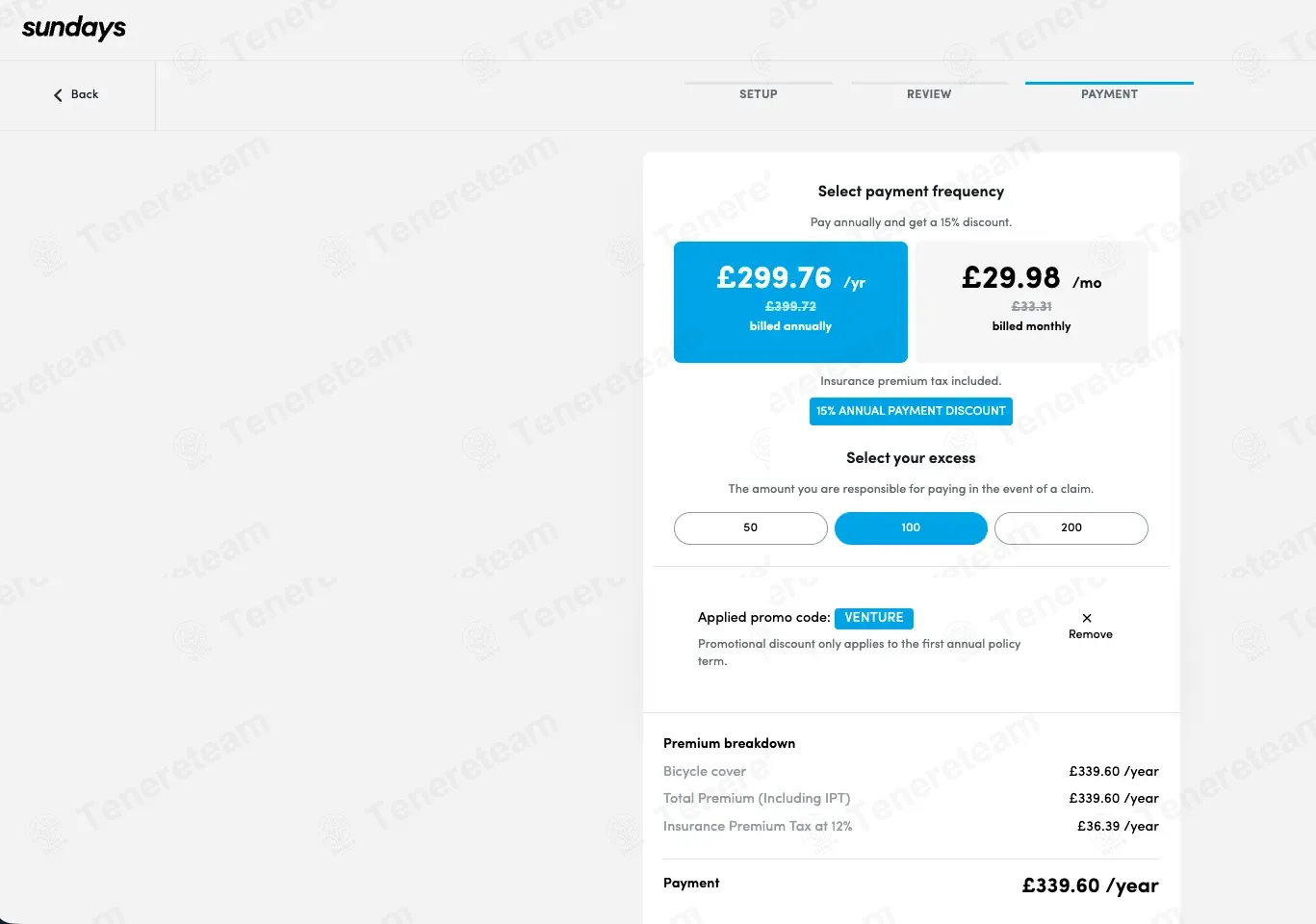 Sundays Insurance UK coupon code: 10% off with VENTURE. Tested and valid as 2 weeks ago.