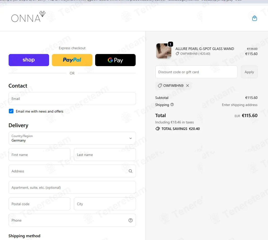 Onna Lifestyle coupon code: 15% off with OWFWBHN9. Tested and valid as 2 weeks ago.
