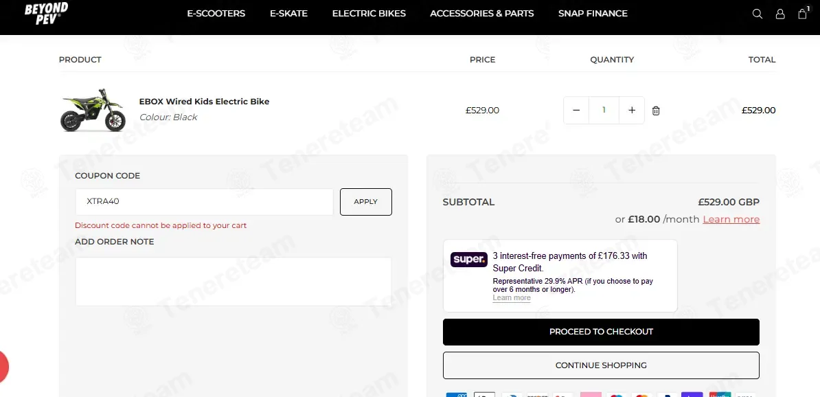 Beyond PEV coupon code: £40 off with XTRA40. Tested and valid as 1 month ago.