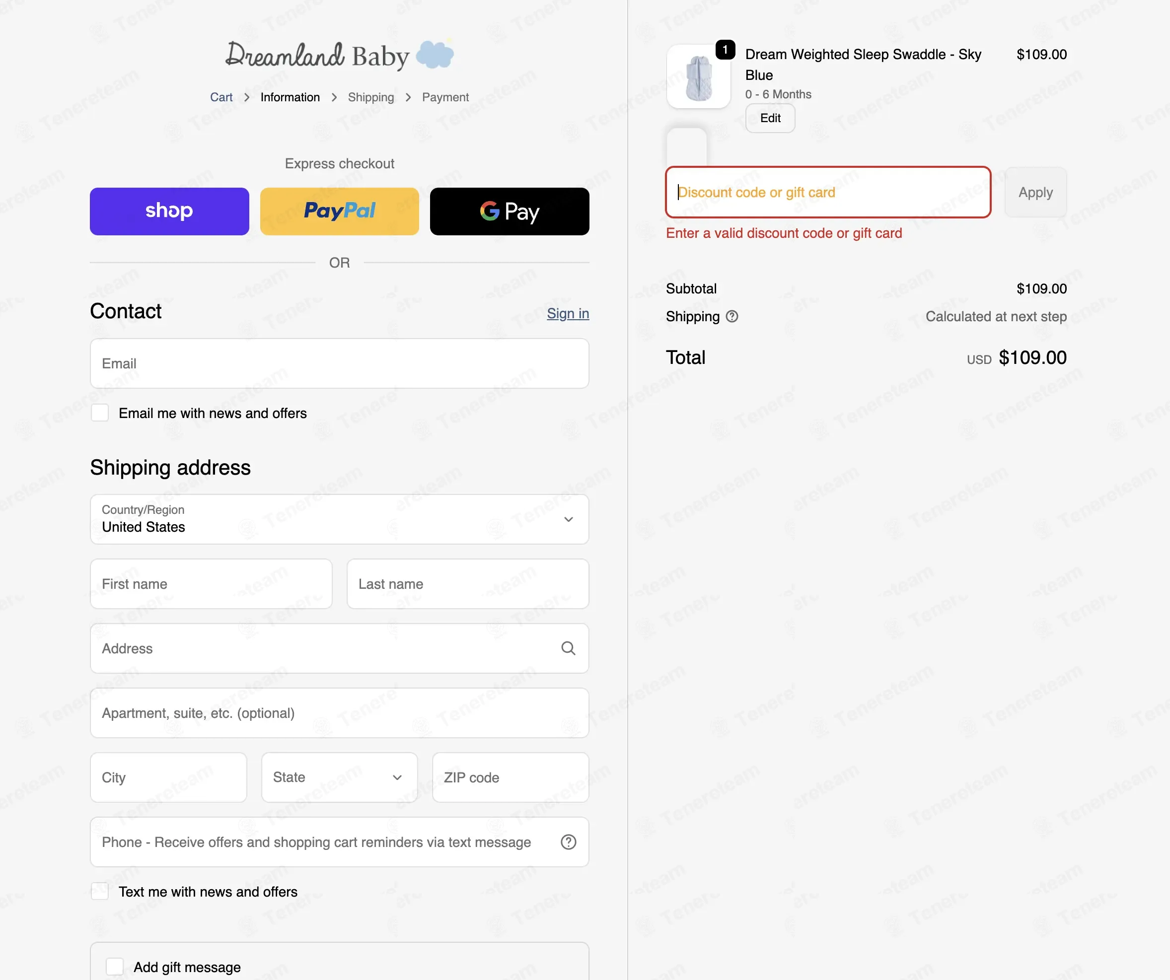 Dreamland Baby coupon code: 20% off with TENEREDLB-BOGO. Tested and valid as 1 month ago.