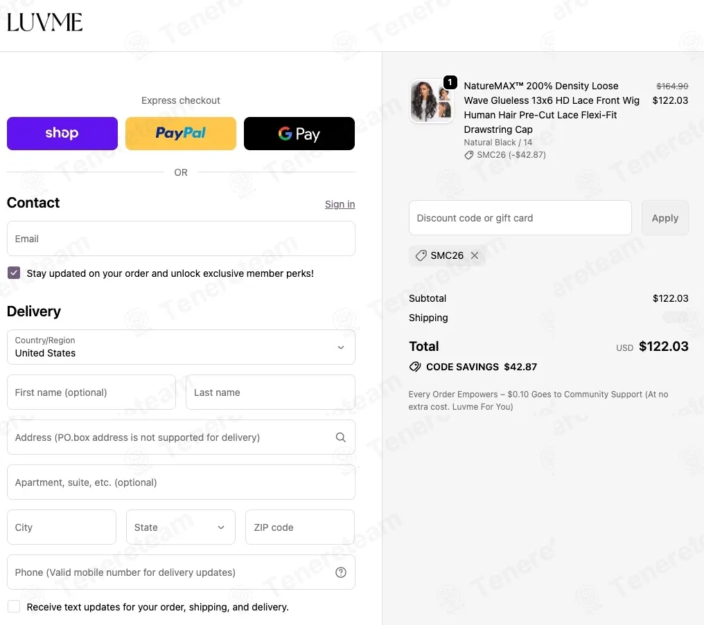 Luvme Hair coupon code: 26% off with SMC26. Tested and valid as 19 hours ago.