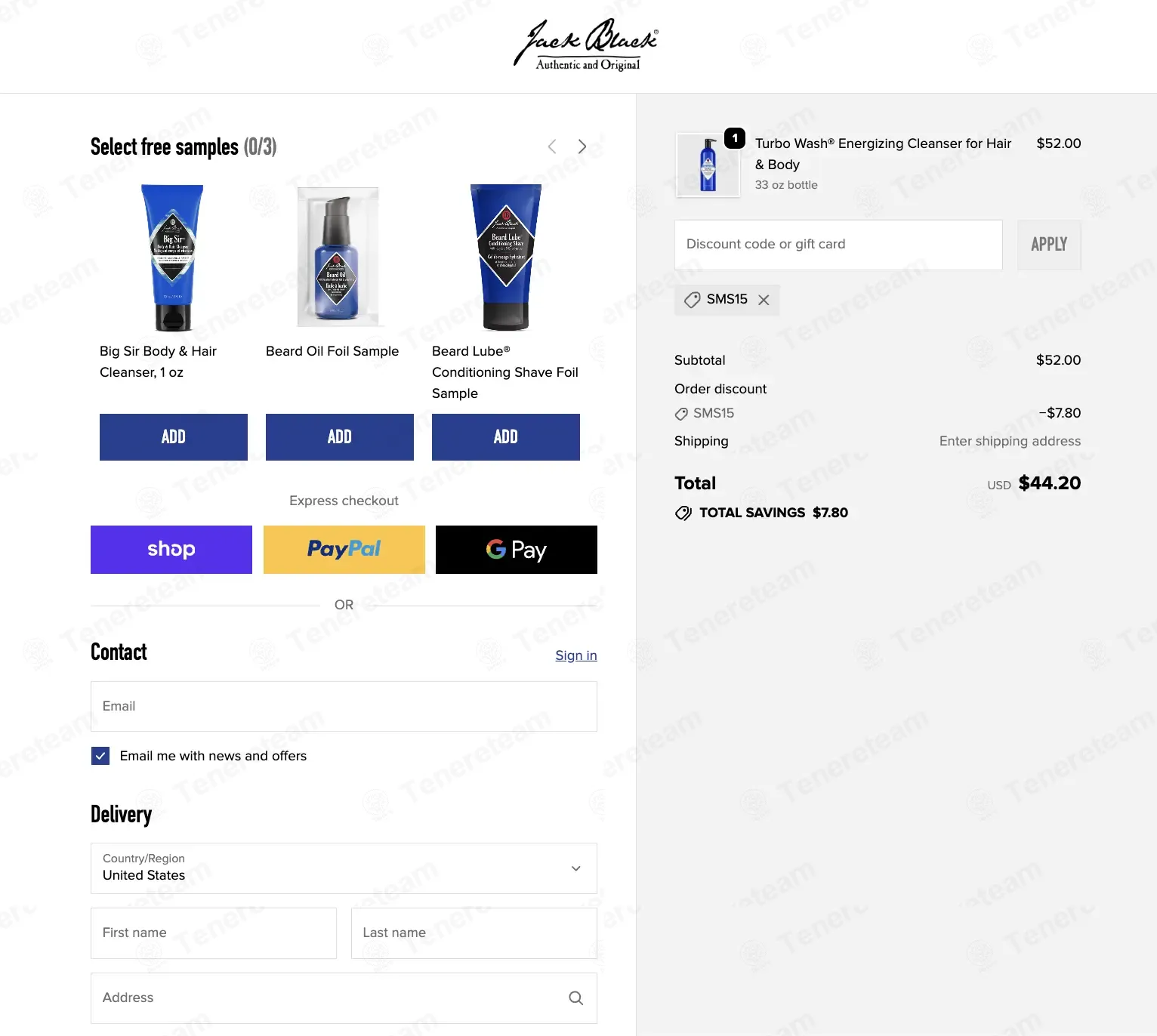 Jack Black coupon code: 15% off with SMS15. Tested and valid as 4 days ago.
