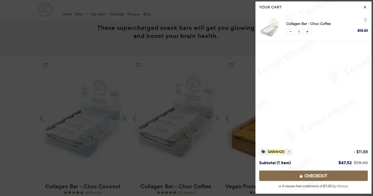 Kissed Earth AU coupon code: 20% off with SARAH20. Tested and valid as 8 months ago.