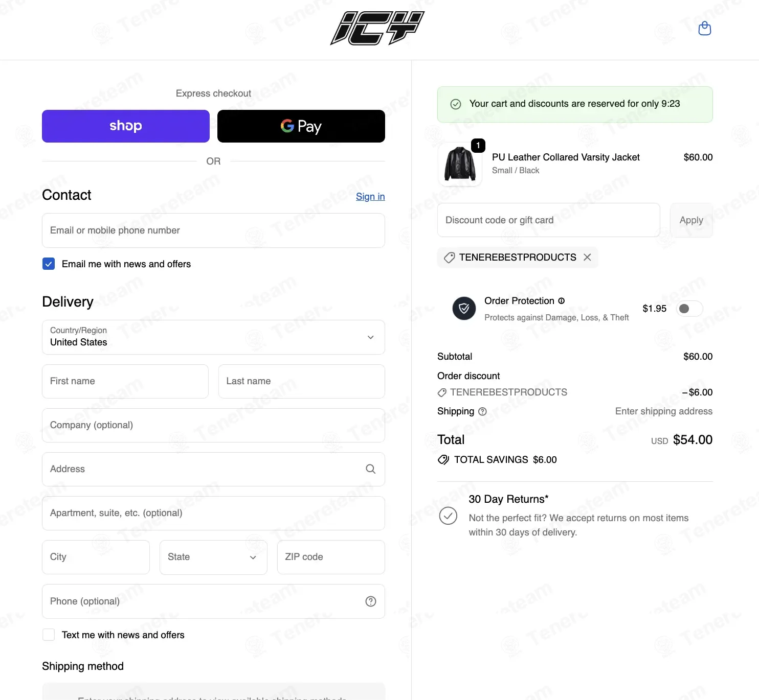 Wear Icy coupon code: 10% off with TENEREBESTPRODUCTS. Tested and valid as 3 months ago.