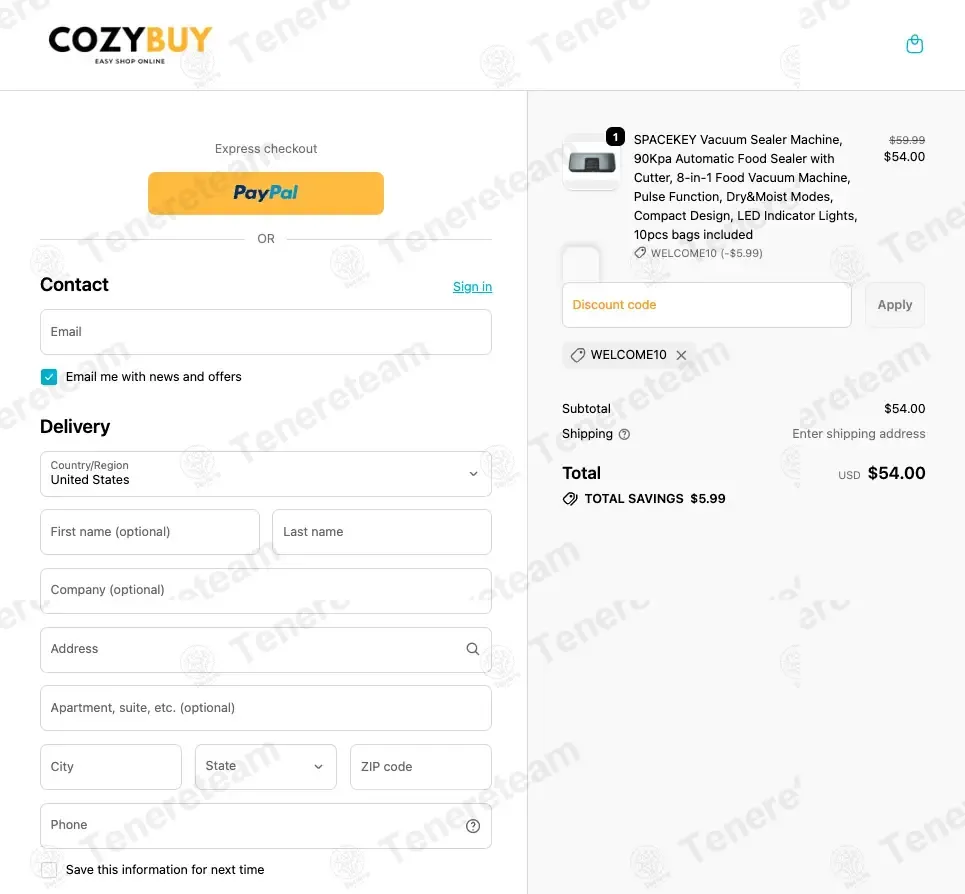 Cozy Buy Online coupon code: 10% off with WELCOMEBACK10. Tested and valid as 2 weeks ago.