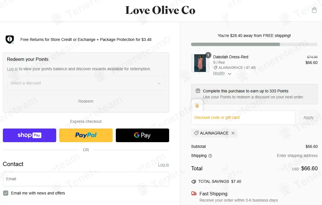 Olive Ave coupon code: 10% off with ALAINAGRACE. Tested and valid as 1 year ago.