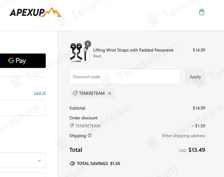 Apex Up coupon code: 10% off with TENERETEAM. Tested and valid as 1 year ago.