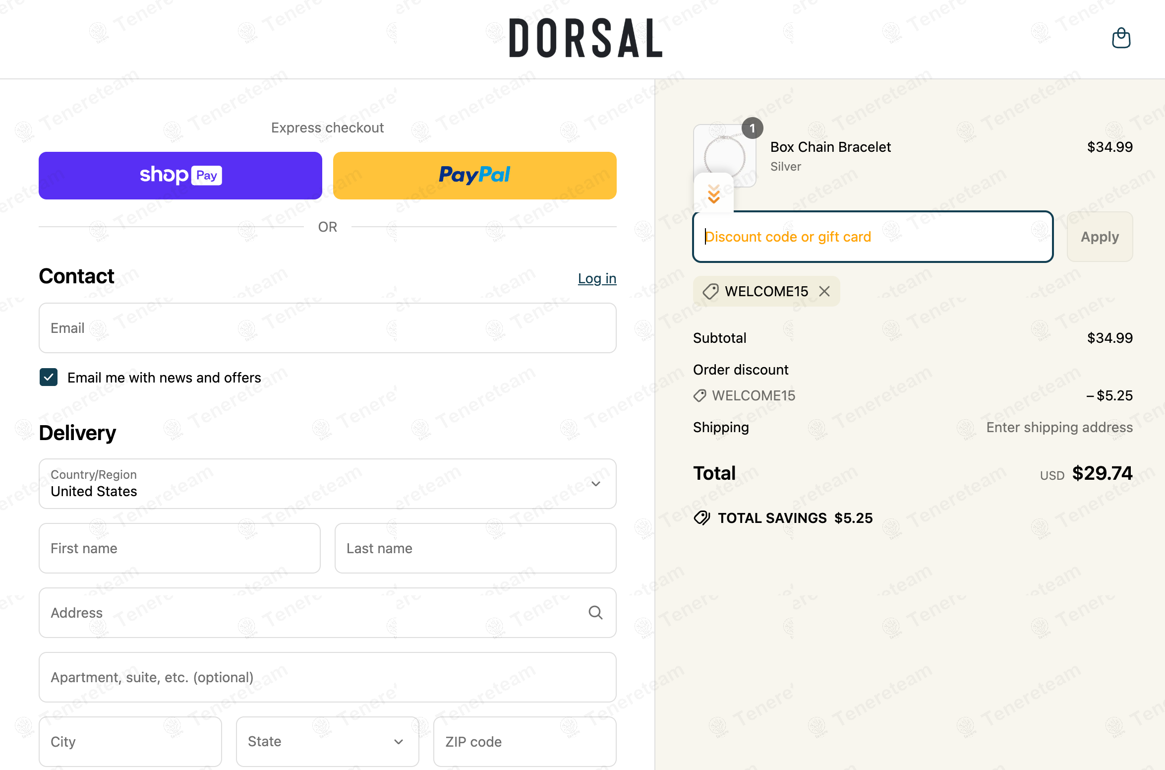 Dorsal Bracelets coupon code: 15% off with WELCOME15. Tested and valid as 1 year ago.