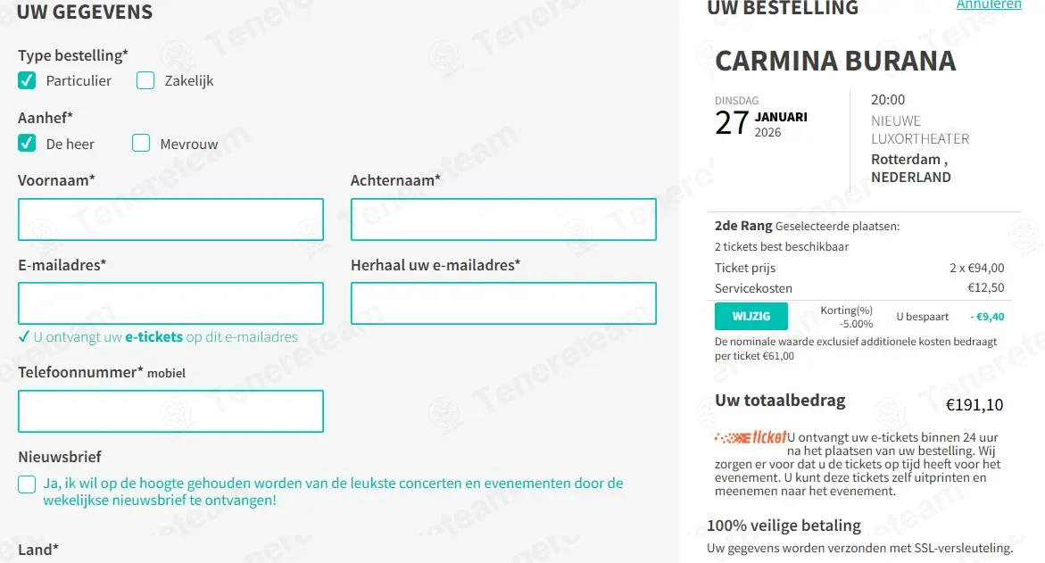 Topticketshop NL coupon code: 5% off with EDWINEVERS-34554-ALBRF-8867. Tested and valid as 4 days ago.