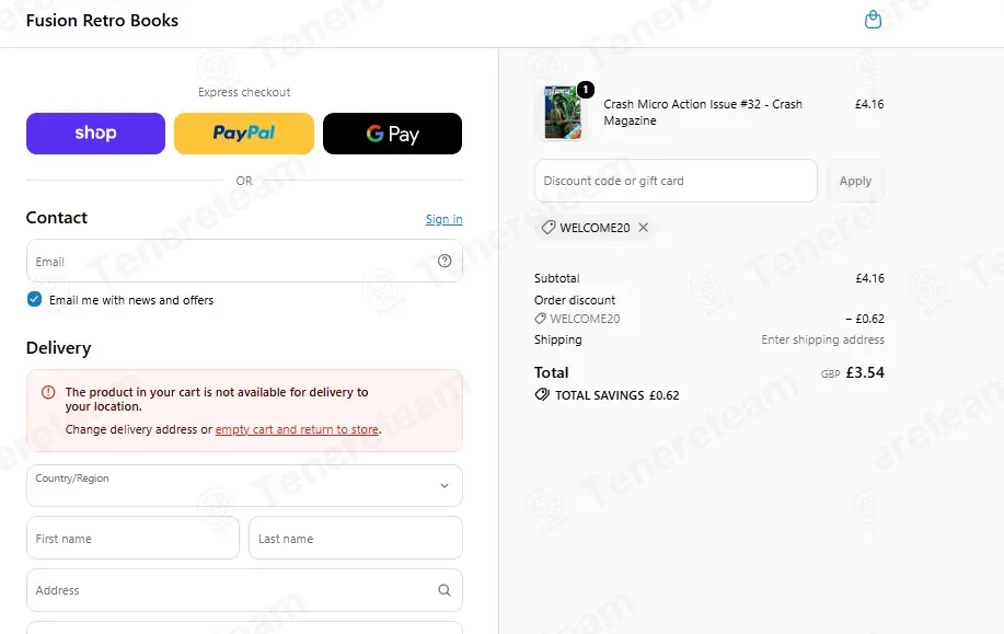 Fusion Retro Books coupon code: 15% off with WELCOME20. Tested and valid as 2 weeks ago.
