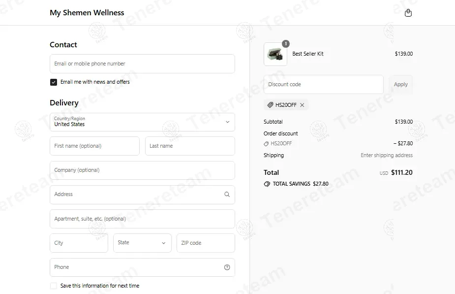 My Shemen coupon code re-checked and confirmed working at checkout
