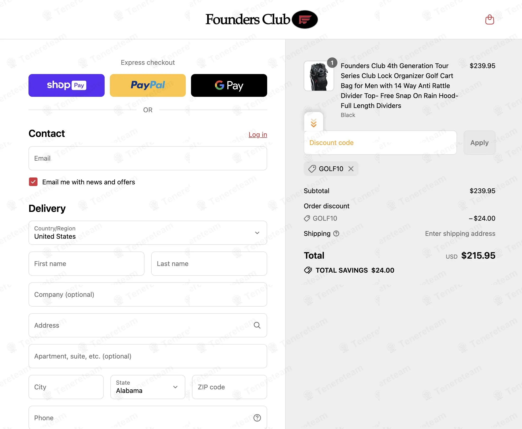 Founders Club coupon code: 10% off with GOLF10. Tested and valid as 1 year ago.