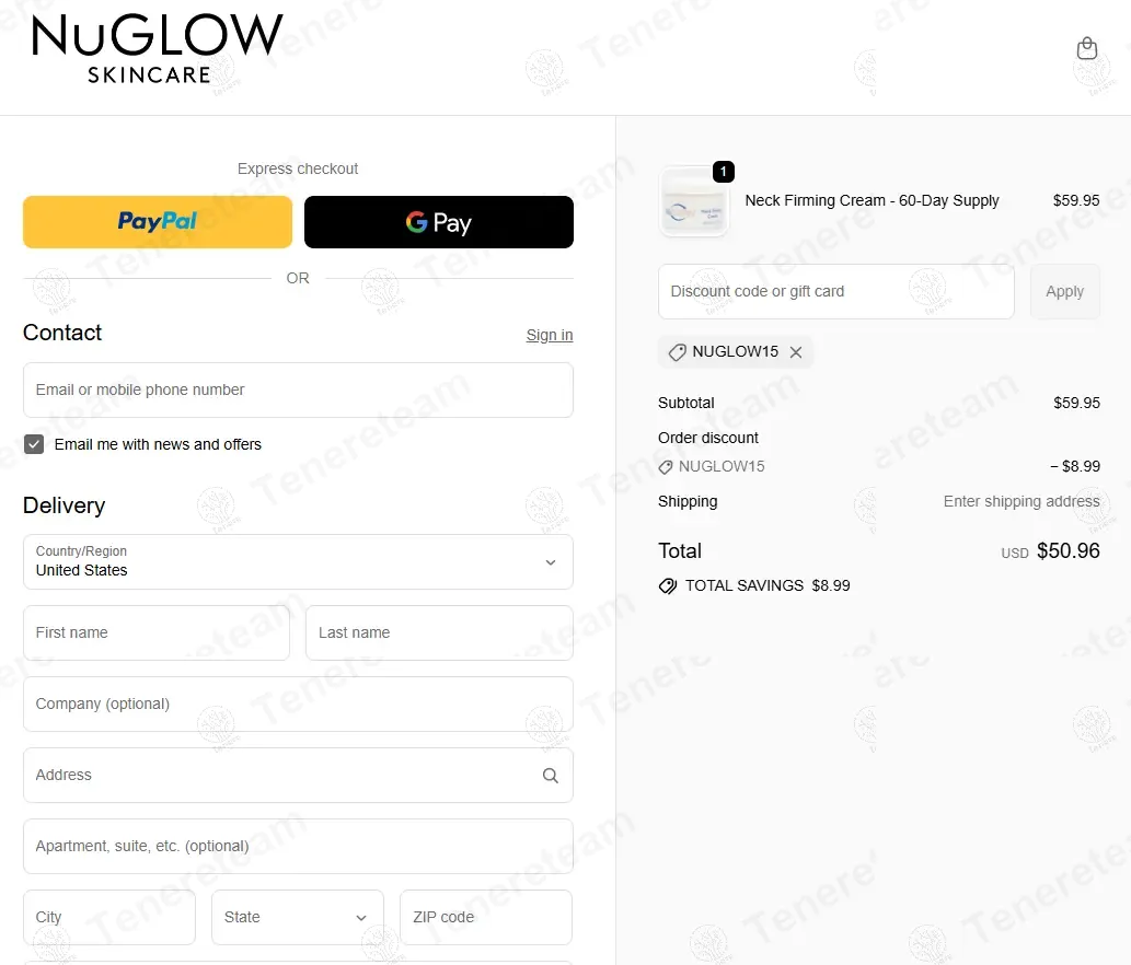 NuGlow Skincare coupon code: 15% off with NUGLOW15. Tested and valid as 10 months ago.