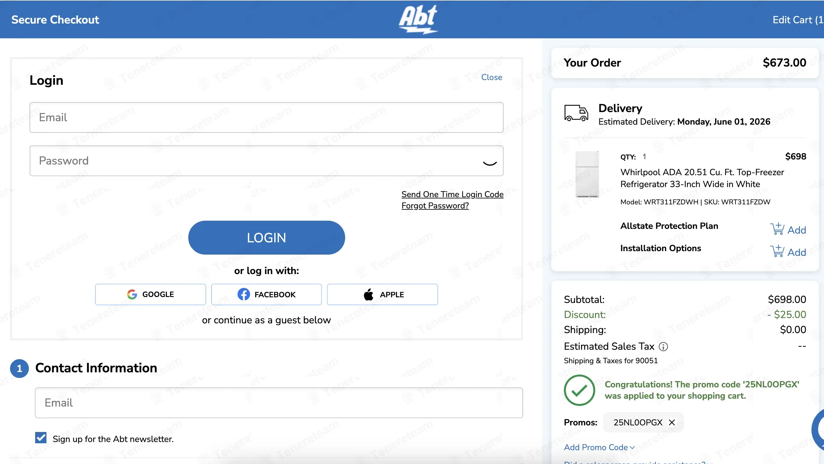 Abt coupon code: $25 off with 25NL0OPGX. Tested and valid as 47 seconds ago.