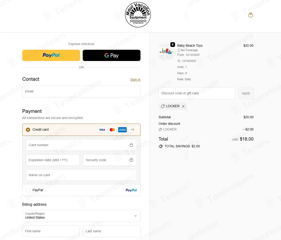 Maui Vacation Equipment coupon code: 10% off with LOCKER. Tested and valid as 1 month ago.