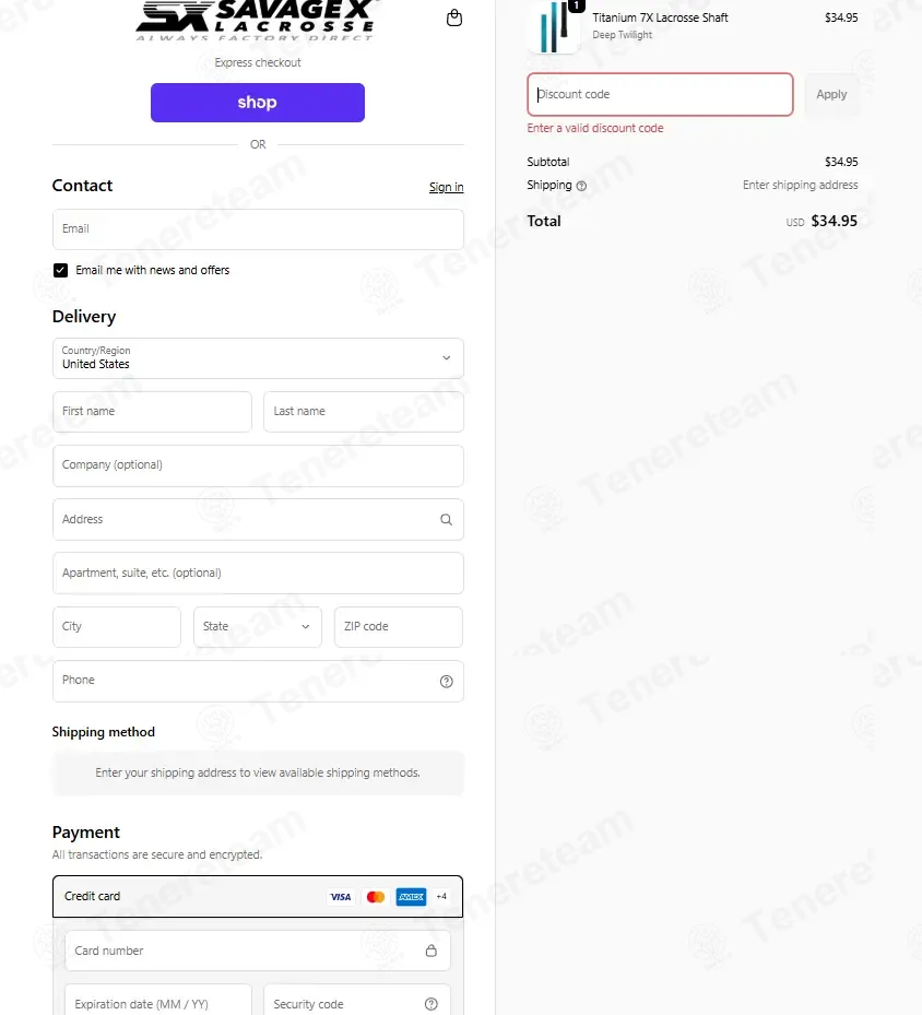 Savage X Lacrosse coupon code: $7 off with STSGWRYYG. Tested and valid as 3 months ago.