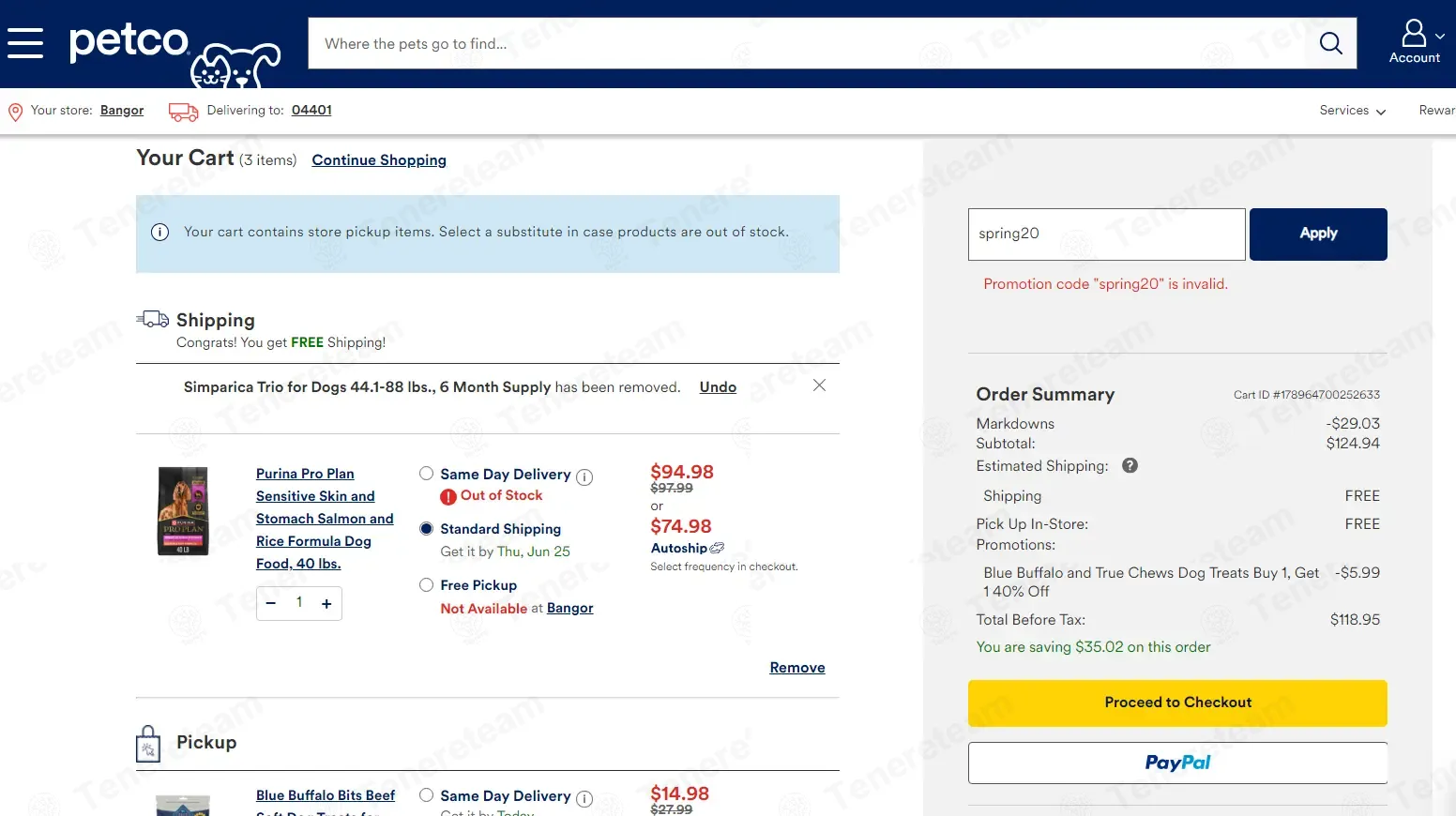 Petco coupon code: 20% off with spring20. Tested and valid as 2 months ago.
