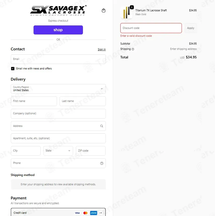 Savage X Lacrosse coupon code: 35% off with LEAGTRRTTWDYE. Tested and valid as 3 months ago.