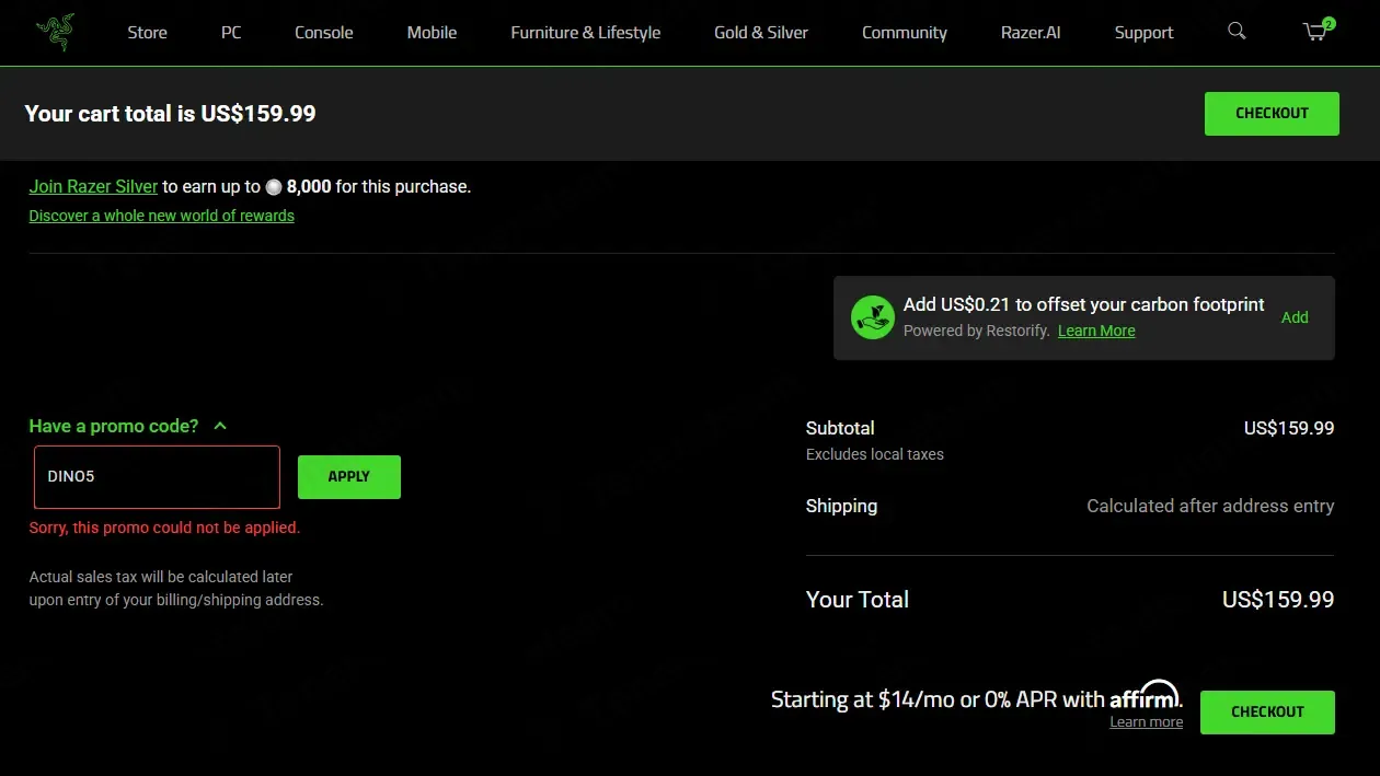 Razer coupon code: 5% off with DINO5. Tested and valid as 1 month ago.
